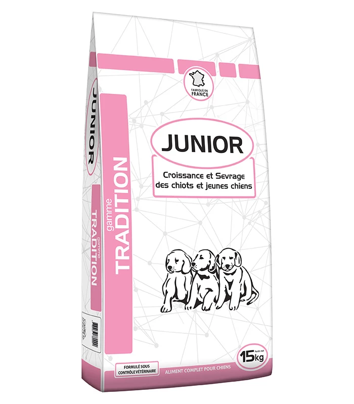 Croquettes Tradition Junior 29/15 sac de 15 kg